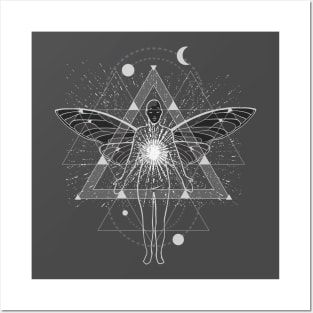 Geometric astral trip Design Posters and Art